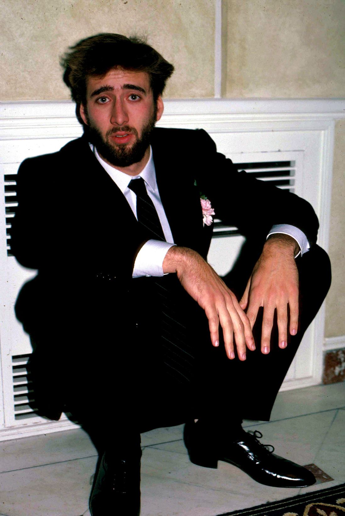 Nic Cage at Gracie Mansion, 1980s.